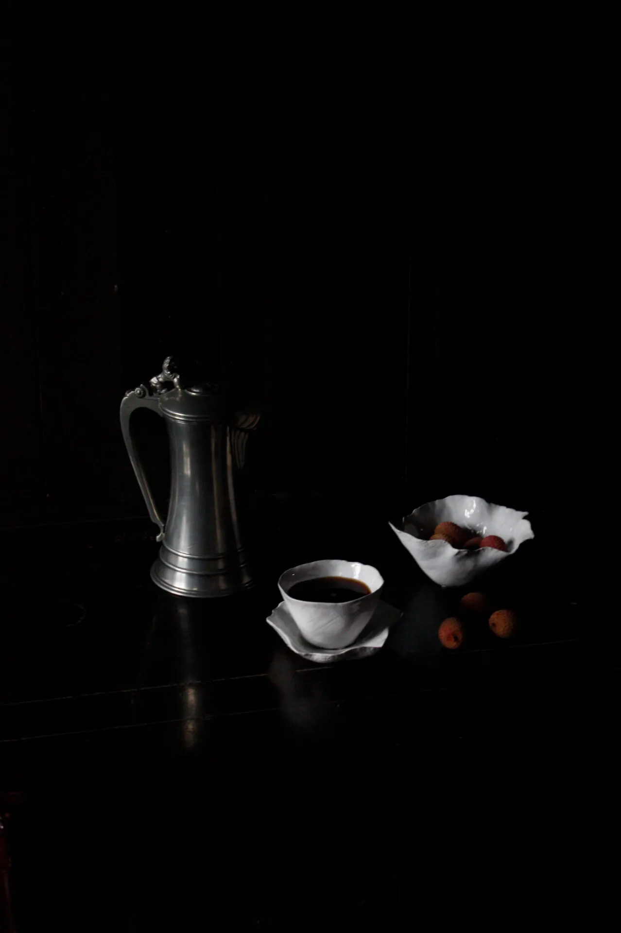 Clair cup with saucer, White Olsson & Jensen