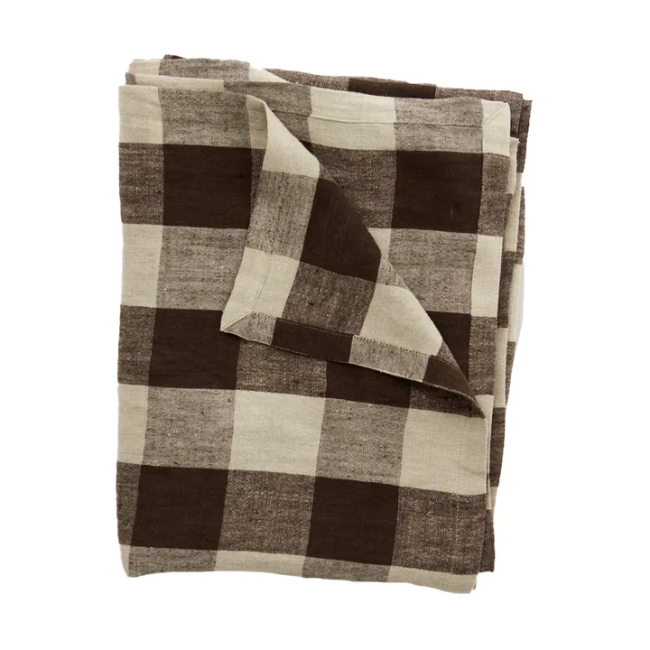 Johanna linen tablecloth 150x300 cm - Brown/natural - Olsson & Jensen