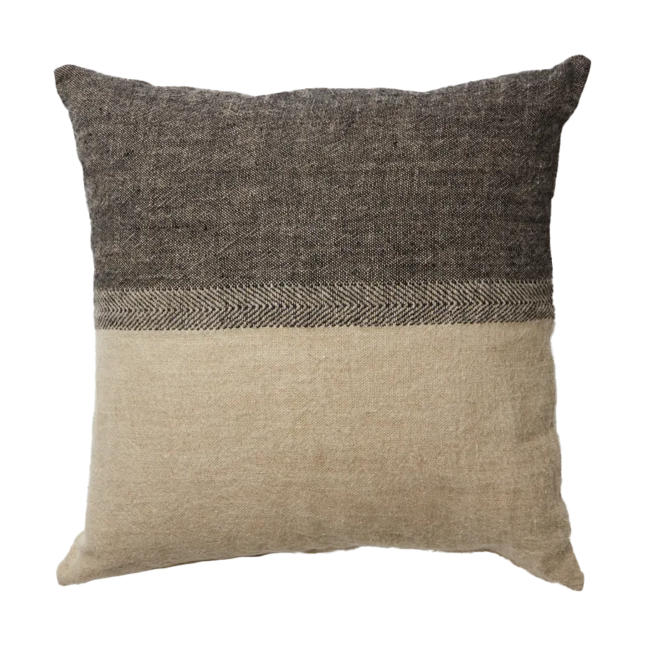 Levi cushion cover 60x60 cm, Black/natural Olsson & Jensen