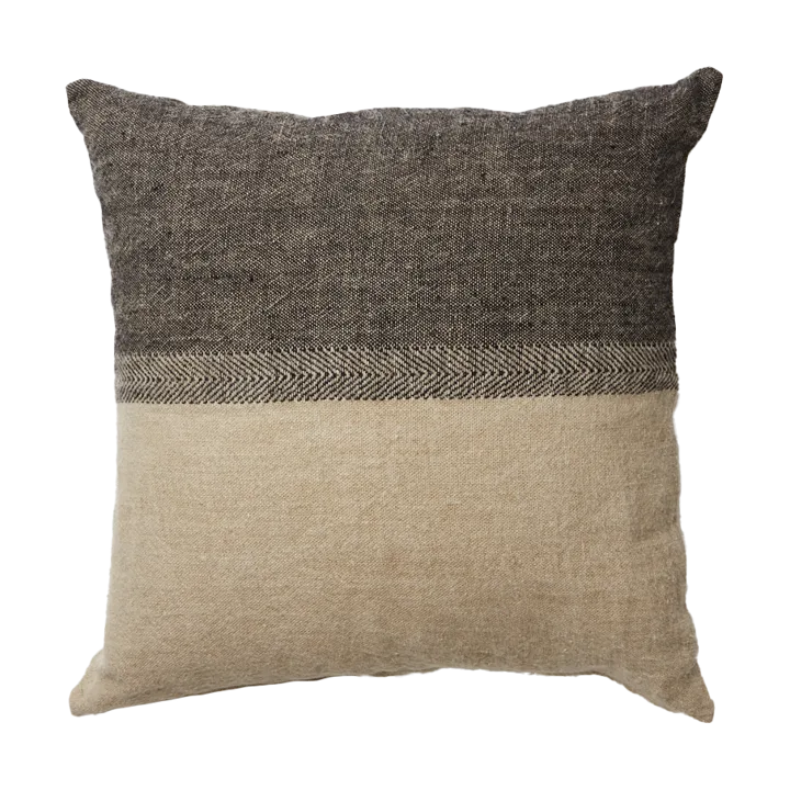 Levi cushion cover 60x60 cm - Black/natural - Olsson & Jensen