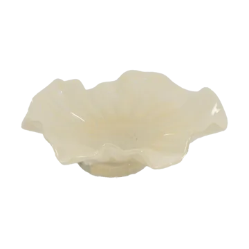 Loa bowl on foot 22 cm - Vanilla - Olsson & Jensen
