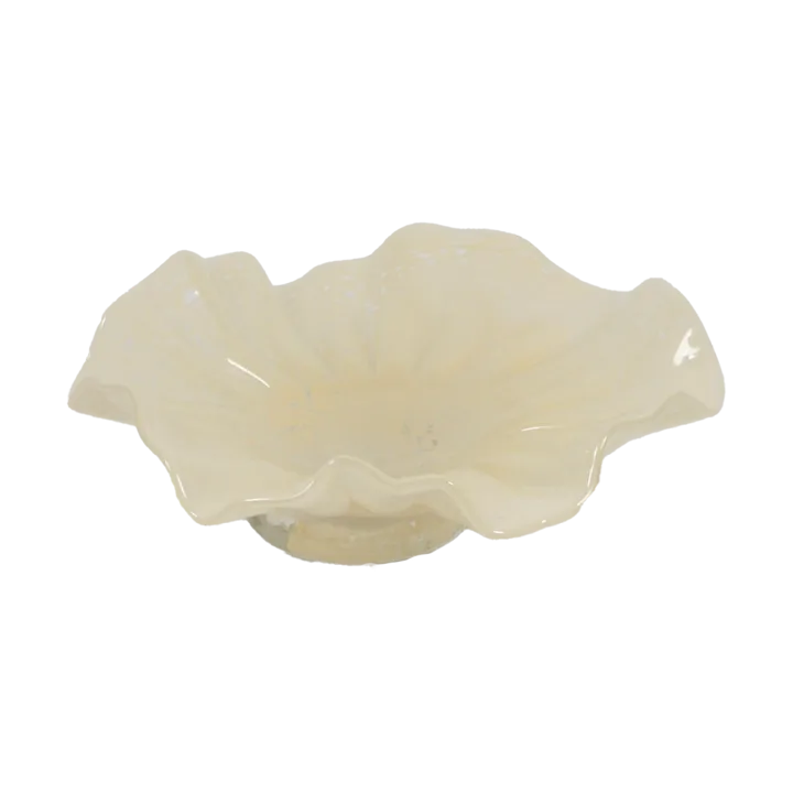 Loa bowl on foot 22 cm - Vanilla - Olsson & Jensen