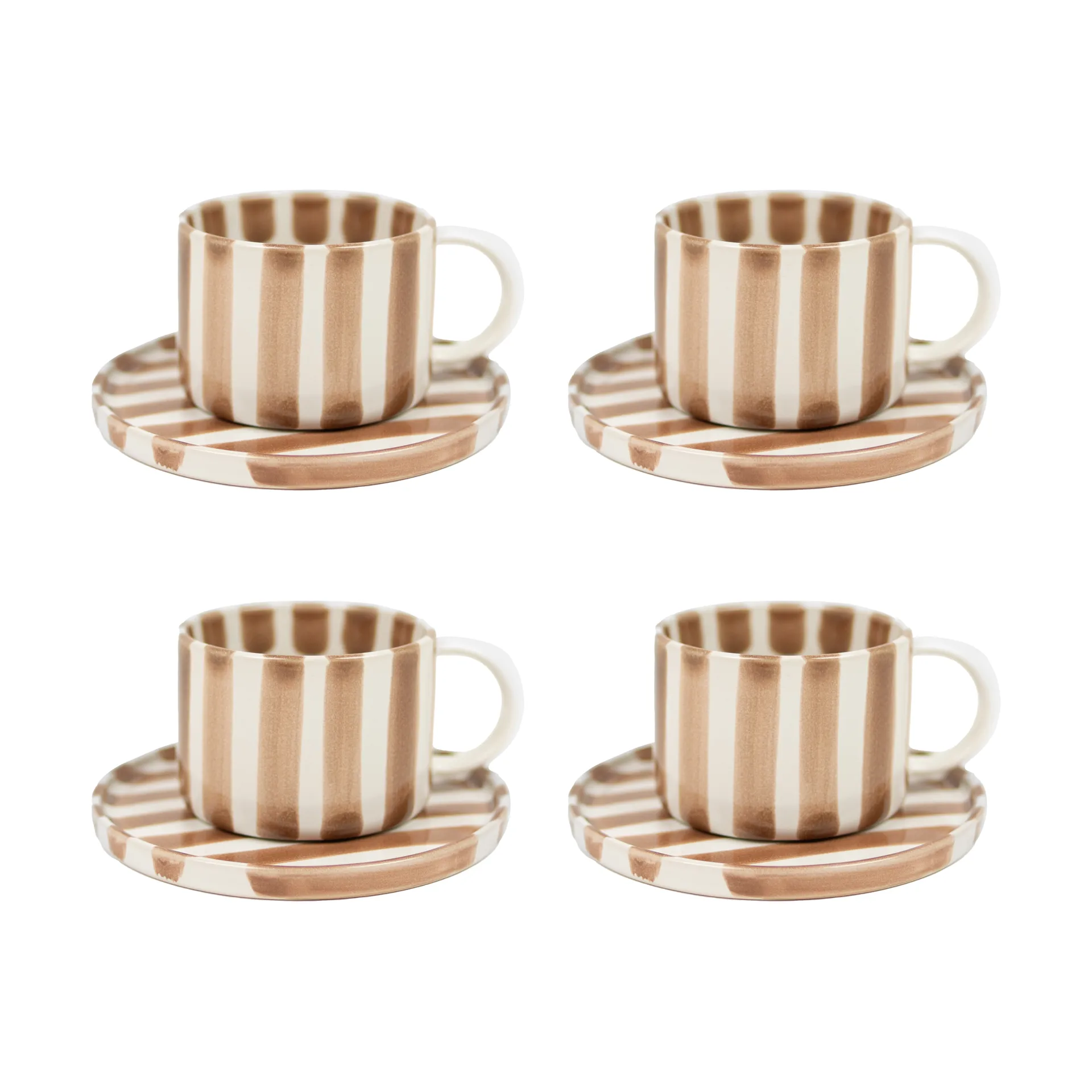 Monica cup with saucer 4-pack - Beige,  Olsson & Jensen