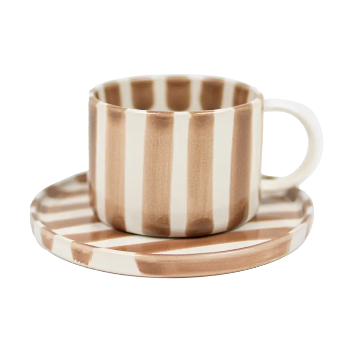 Monica cup with saucer - Beige - Olsson & Jensen