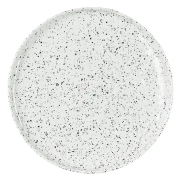 Poppi plate 27 cm - white-black - Olsson & Jensen