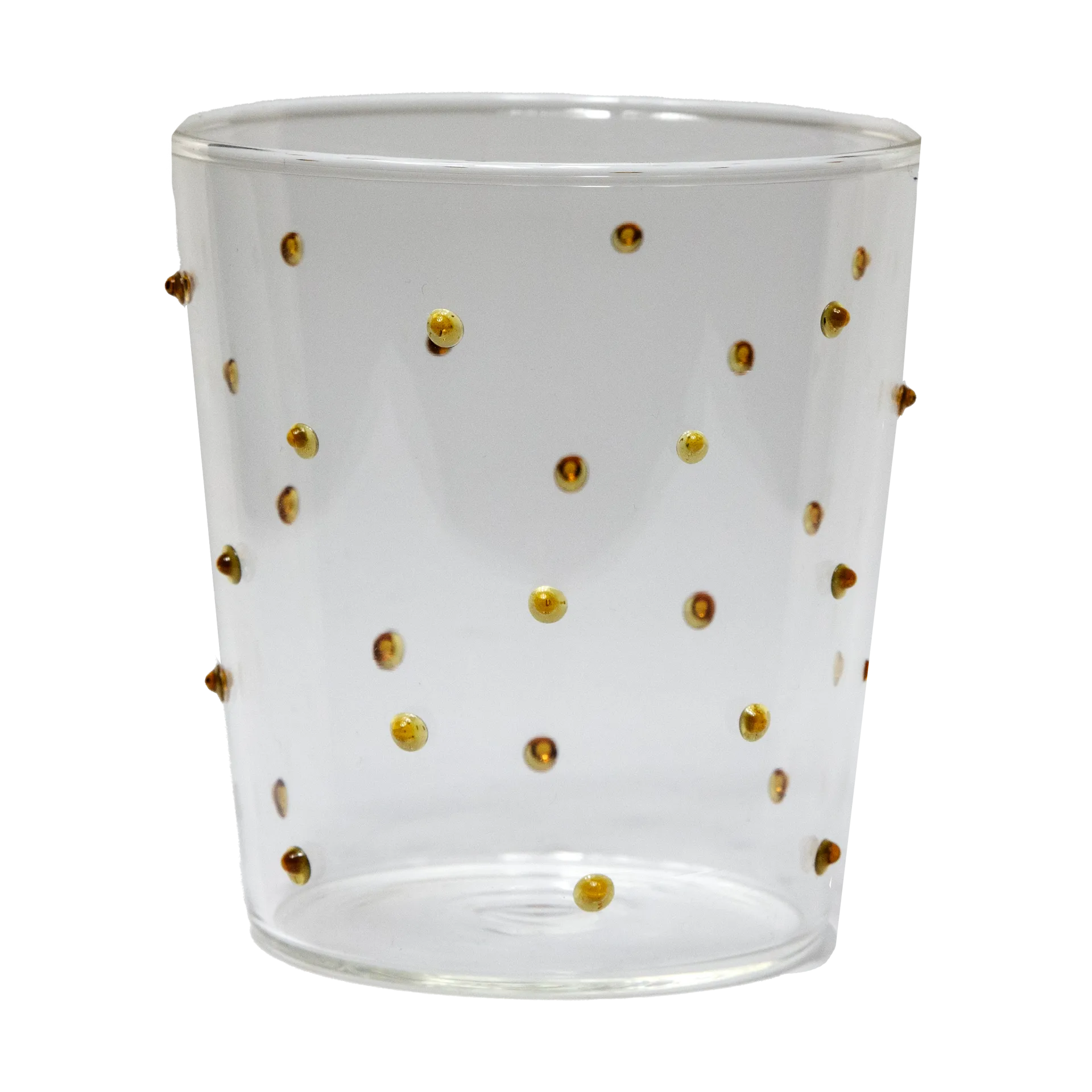 Venezia drinking glass, Amber Dots Olsson & Jensen