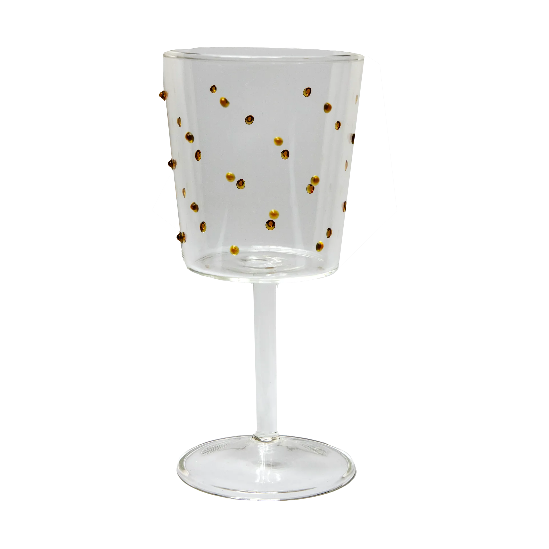 Venezia wine glass, Amber Dots Olsson & Jensen