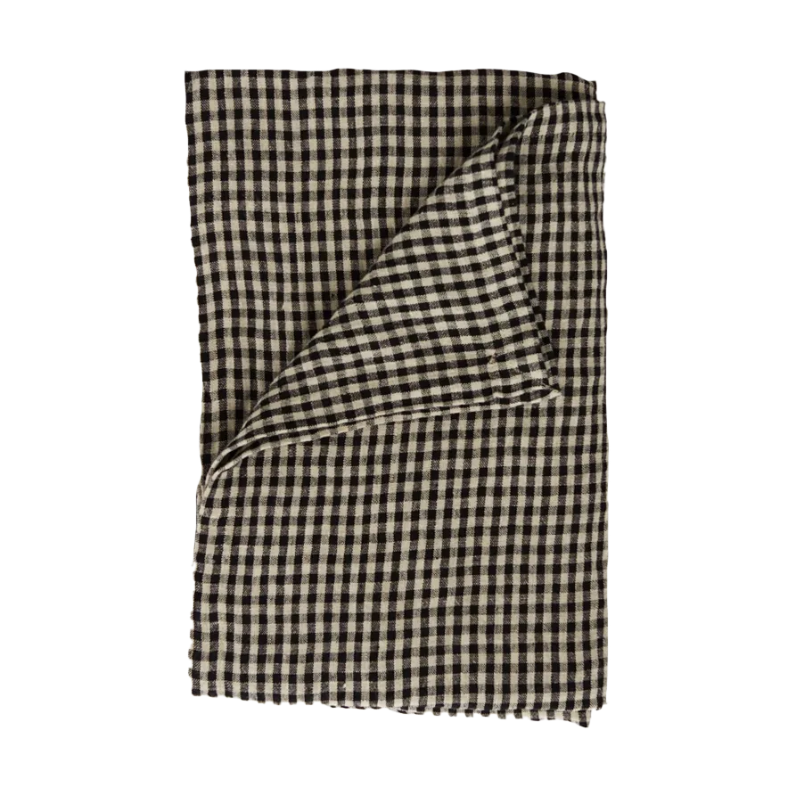 Vipa linen tablecloth 150x300 cm, Black sand Olsson & Jensen