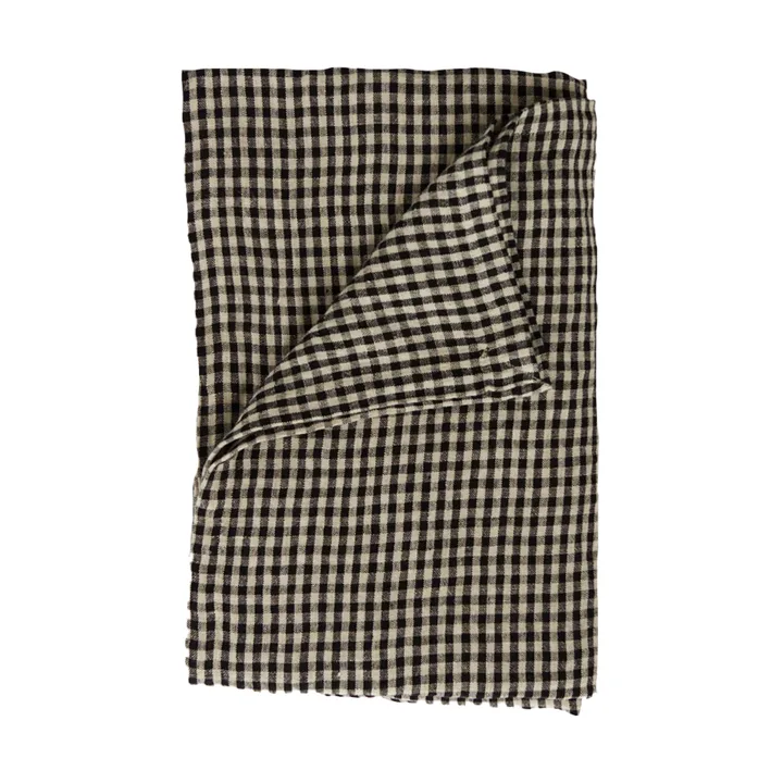 Vipa linen tablecloth 150x300 cm - Black sand - Olsson & Jensen