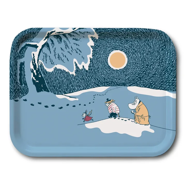 Snow moonlight Moomin tray winter 2021 - 20x27 cm - Opto Design