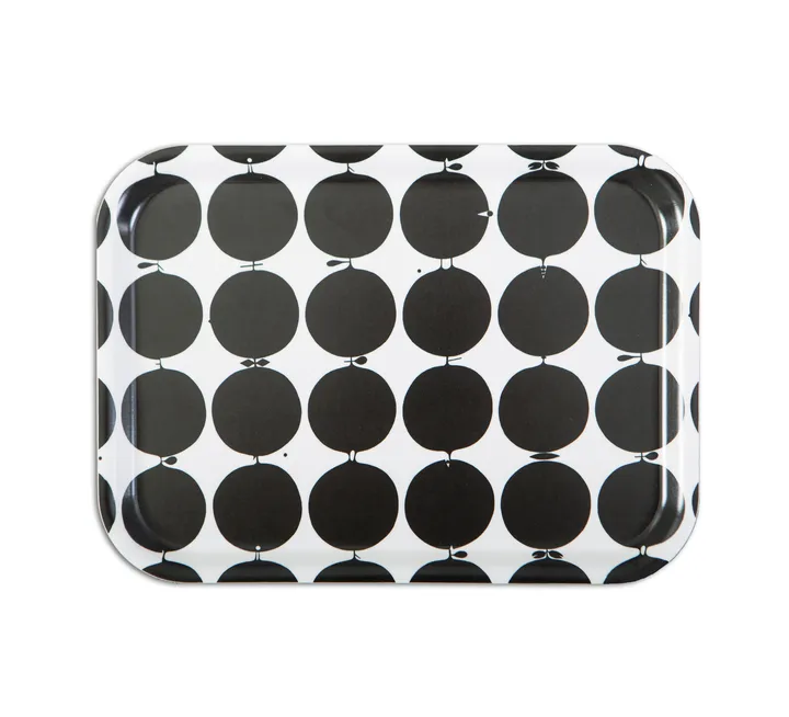 Tallyho tray 36x28 cm - Black-white - Opto Design