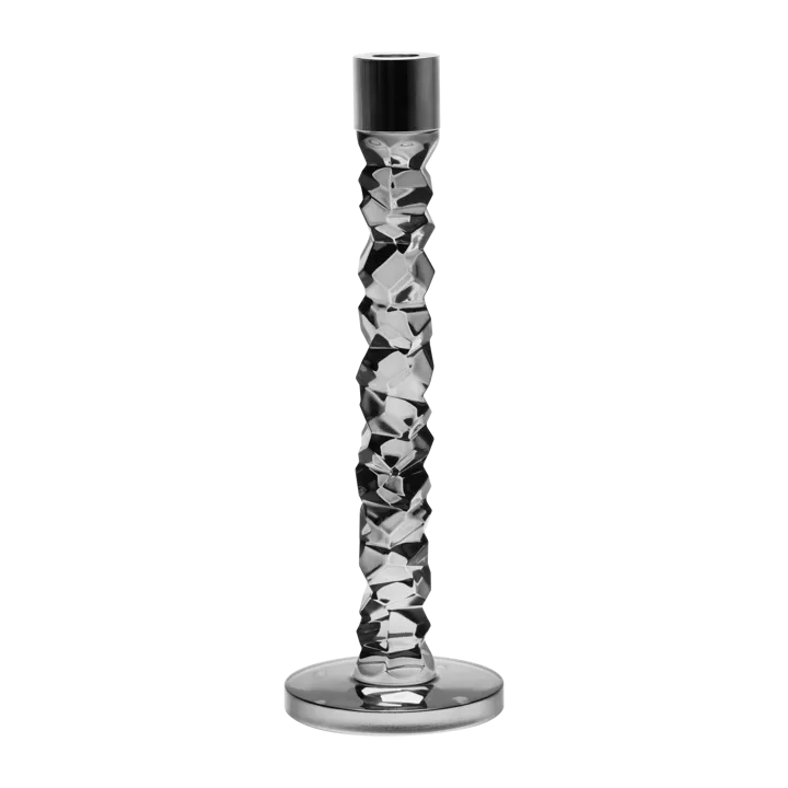 Carat candle sticks antracit - 297 mm - Orrefors