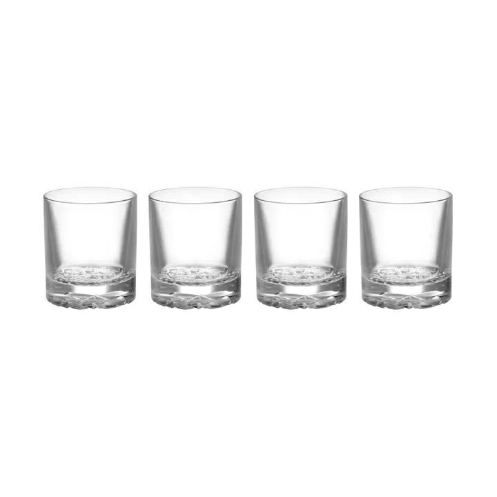 Carat old fashioned glass 21 cl 4-pack - Clear - Orrefors