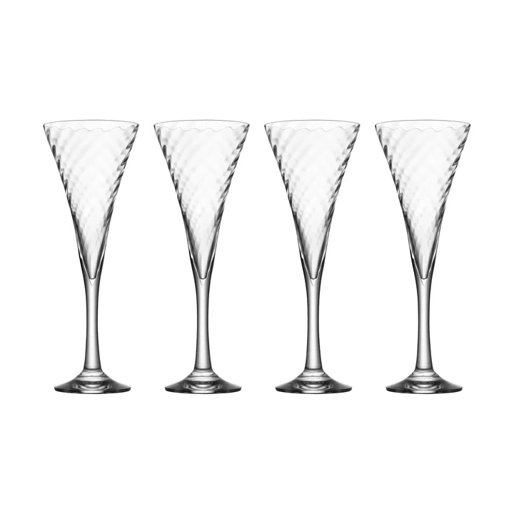 Helena champagne glass 25 cl 4-pack - Clear - Orrefors