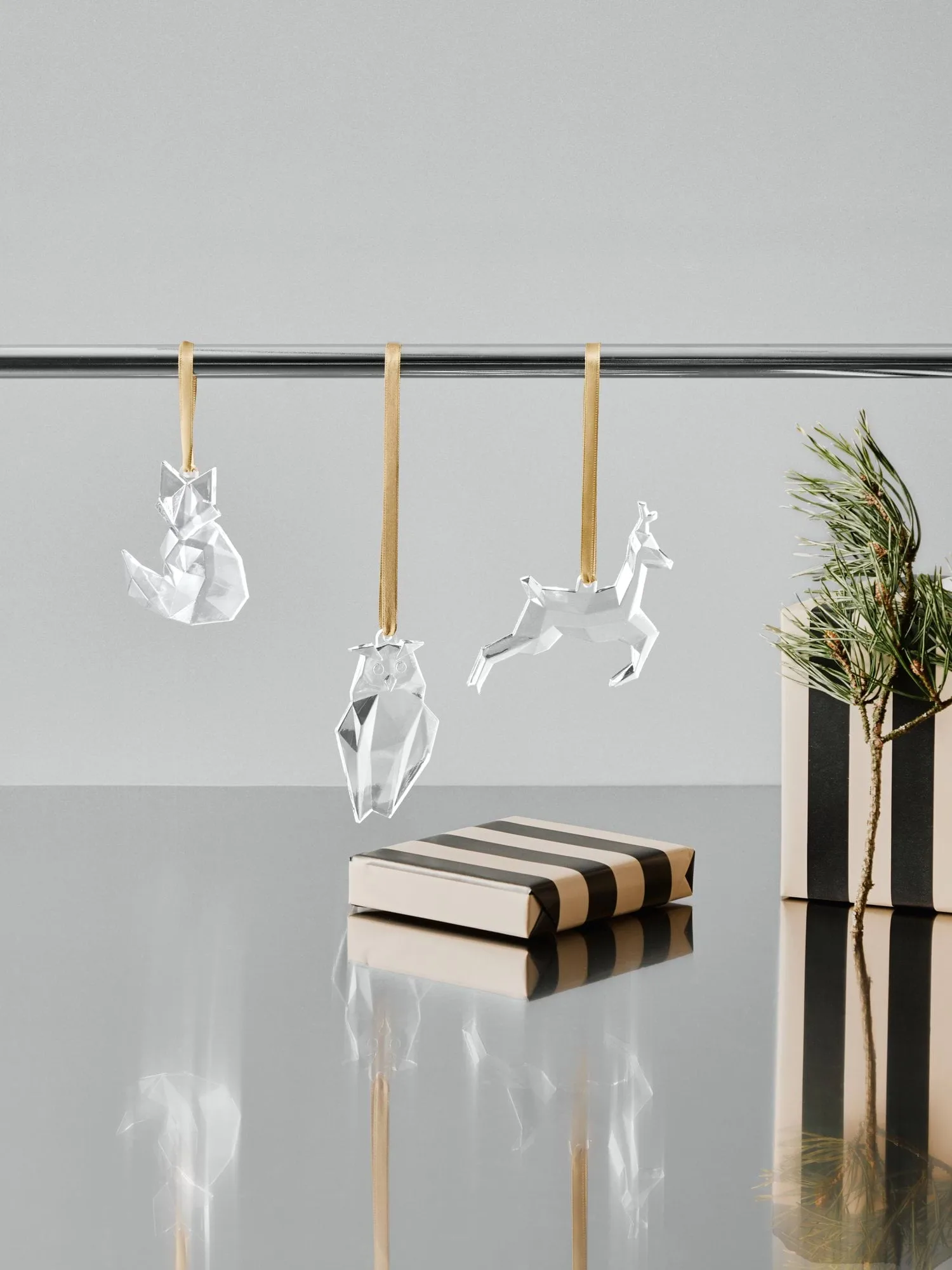 Holiday ornaments, Fox Orrefors