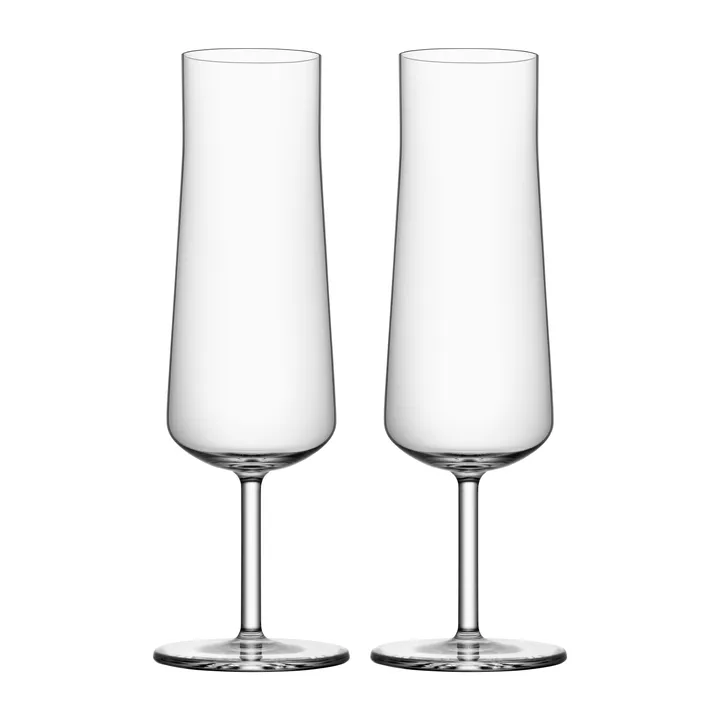 Informal champagne glass 22 cl 2-pack - Clear - Orrefors
