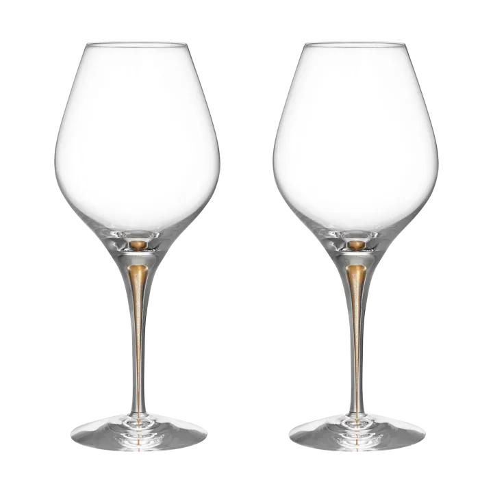 Intermezzo Aroma wine glass 62 cl 2-pack - Gold - Orrefors
