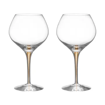 Intermezzo Bouquet wine glass 70 cl 2-pack - Gold - Orrefors