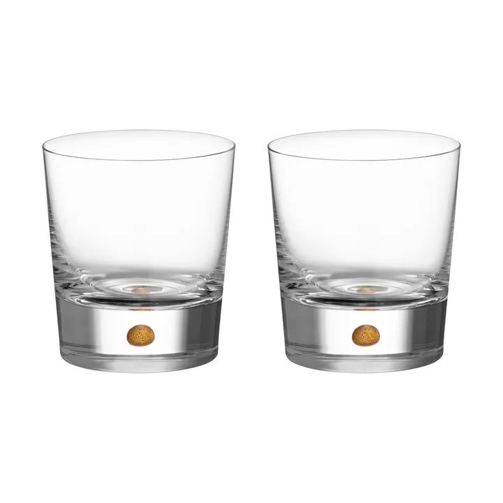 Intermezzo double old fashioned 40 cl 2-pack - Gold - Orrefors