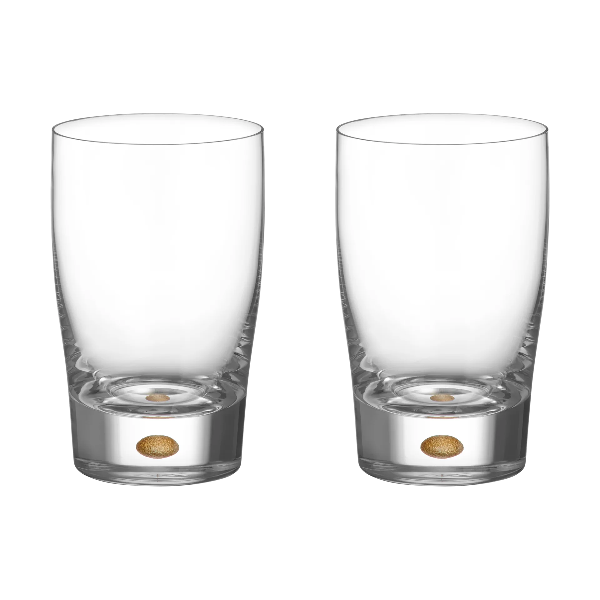 Intermezzo tumbler 25 cl 2-pack, Gold Orrefors