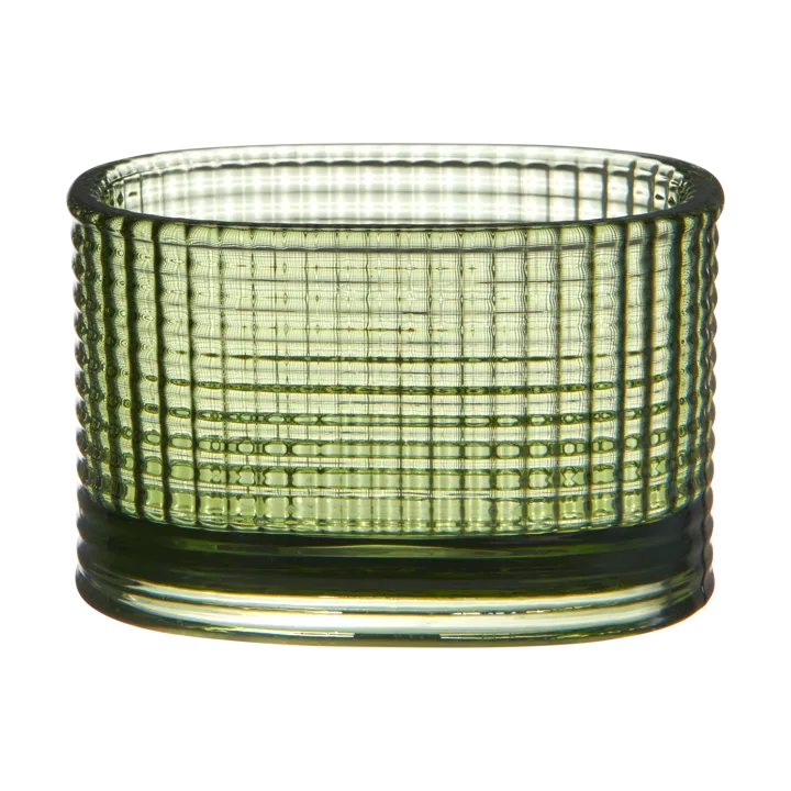 Magica tealight holder super ellipse 5 cm - Green - Orrefors