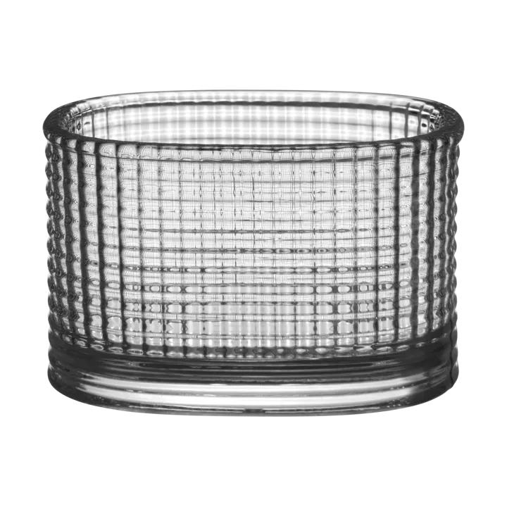 Magica tealight holder super ellipse 5 cm - Grey - Orrefors