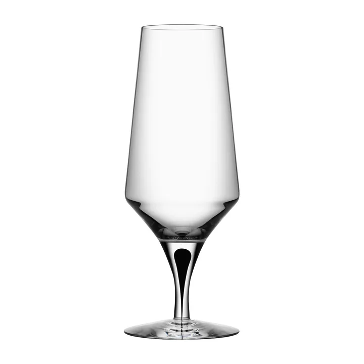 Metropol beer glass 46 cl - Clear / Black - Orrefors