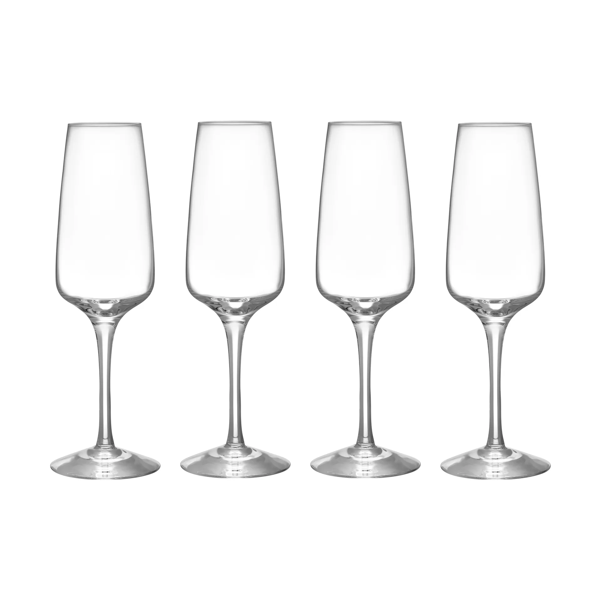 Pulse champagne glass 28 cl 4-pack, Clear Orrefors