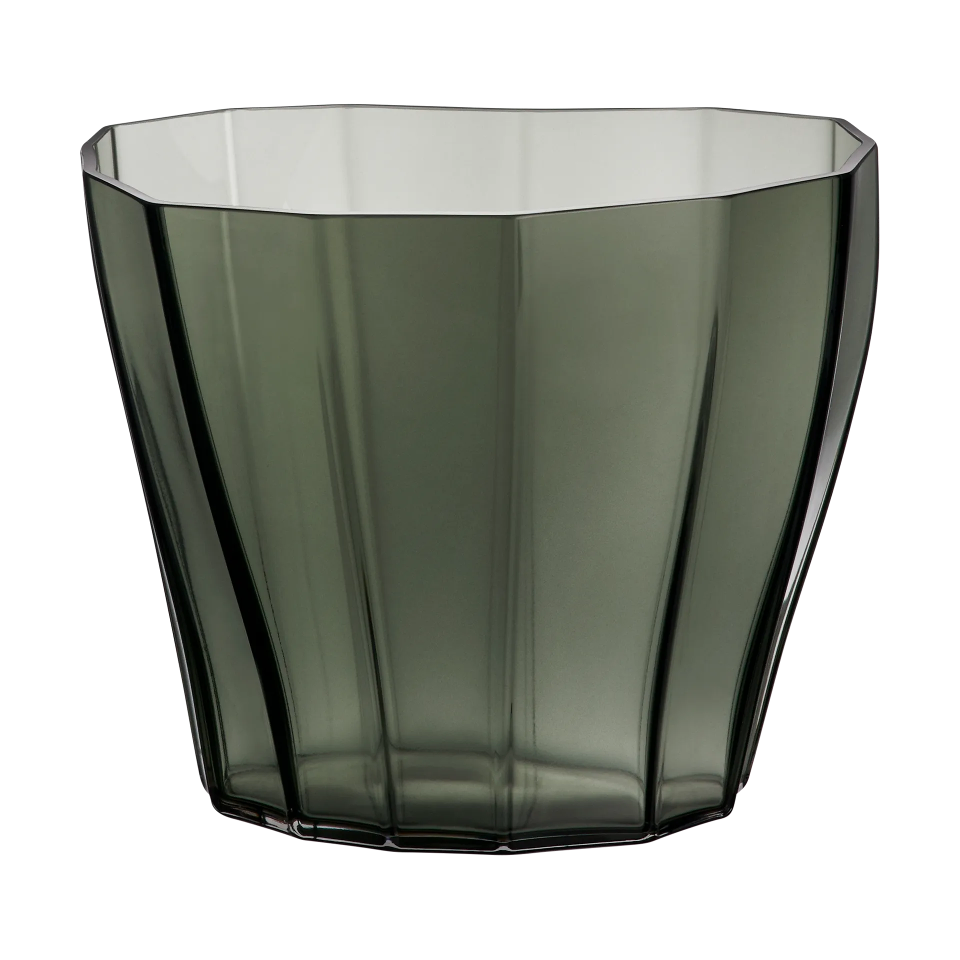 Reed vase 17.5 cm, Moss green Orrefors