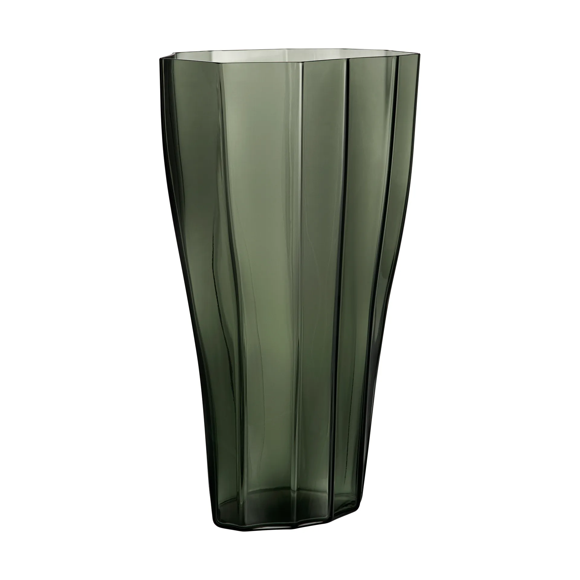 Reed vase 50 cm, Moss green Orrefors