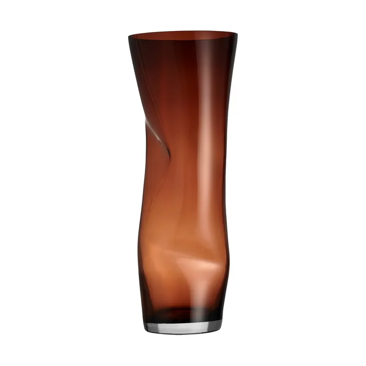 Squeeze vase - Sunset brown - Orrefors
