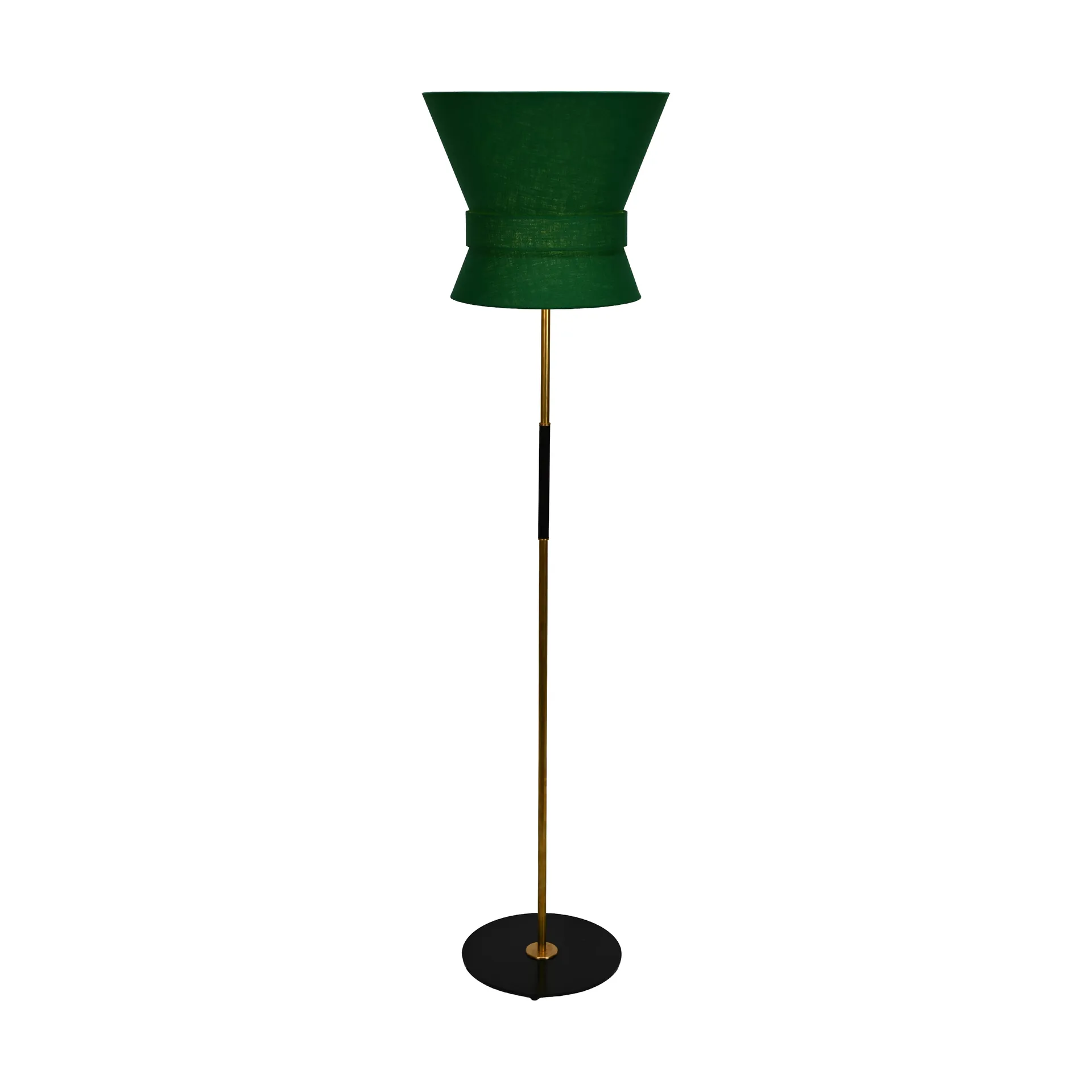 Bow floor lamp, Black-emerald green, large 159 cm Örsjö Belysning