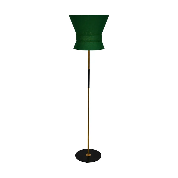 Bow floor lamp - Black-emerald green, large 159 cm - Örsjö Belysning