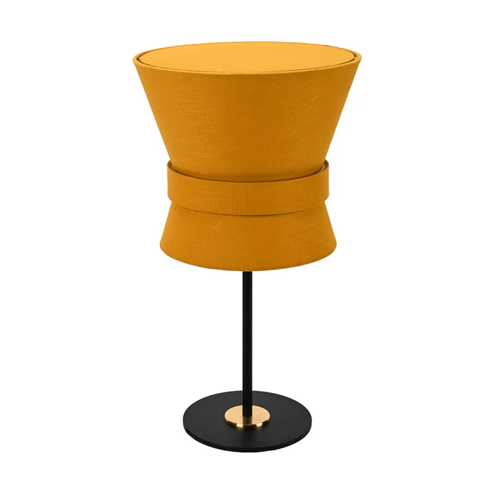Bow table lamp - Black-yellow ochre, small 50 cm - Örsjö Belysning