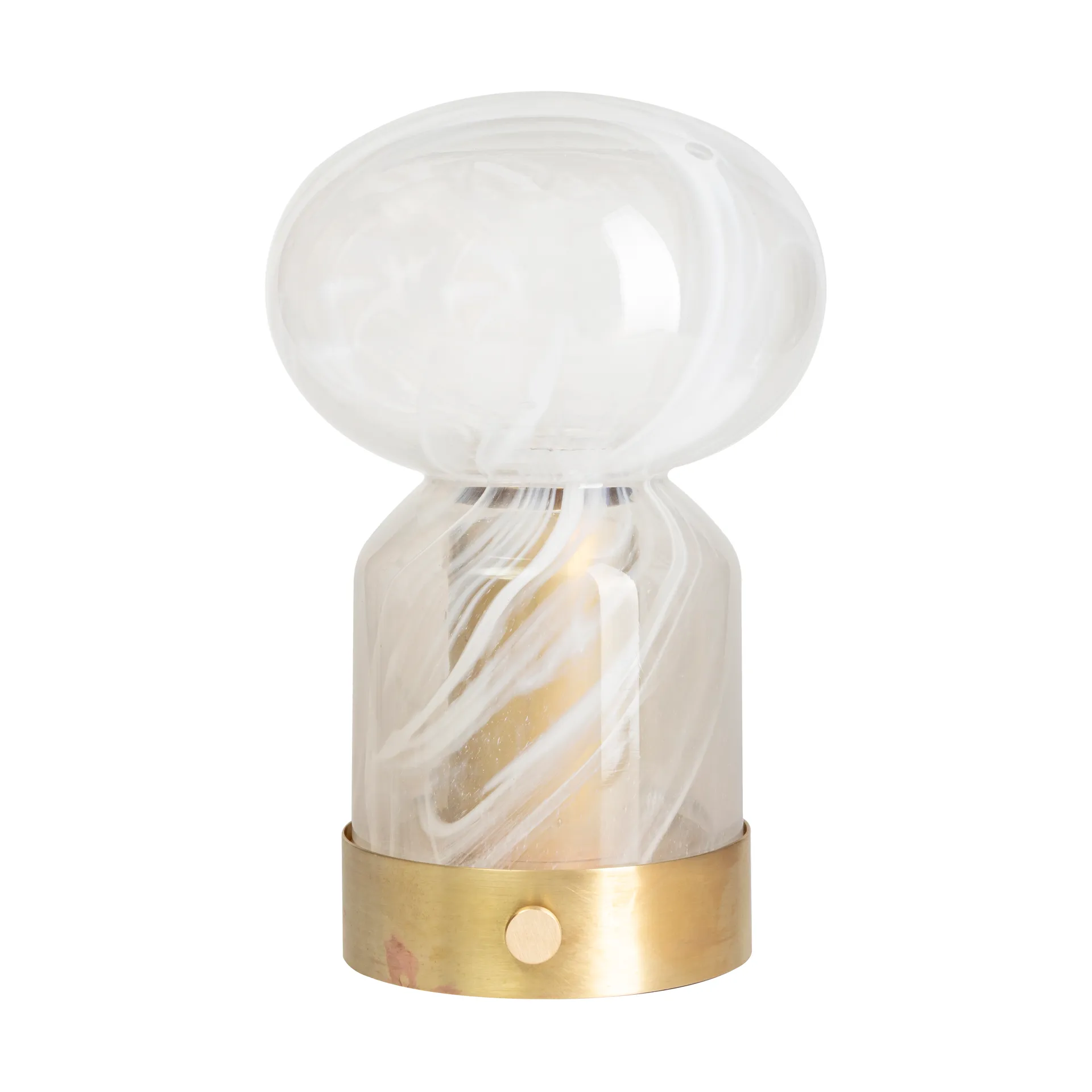 Essence Cloudy portable table lamp, Brass-glass Örsjö Belysning