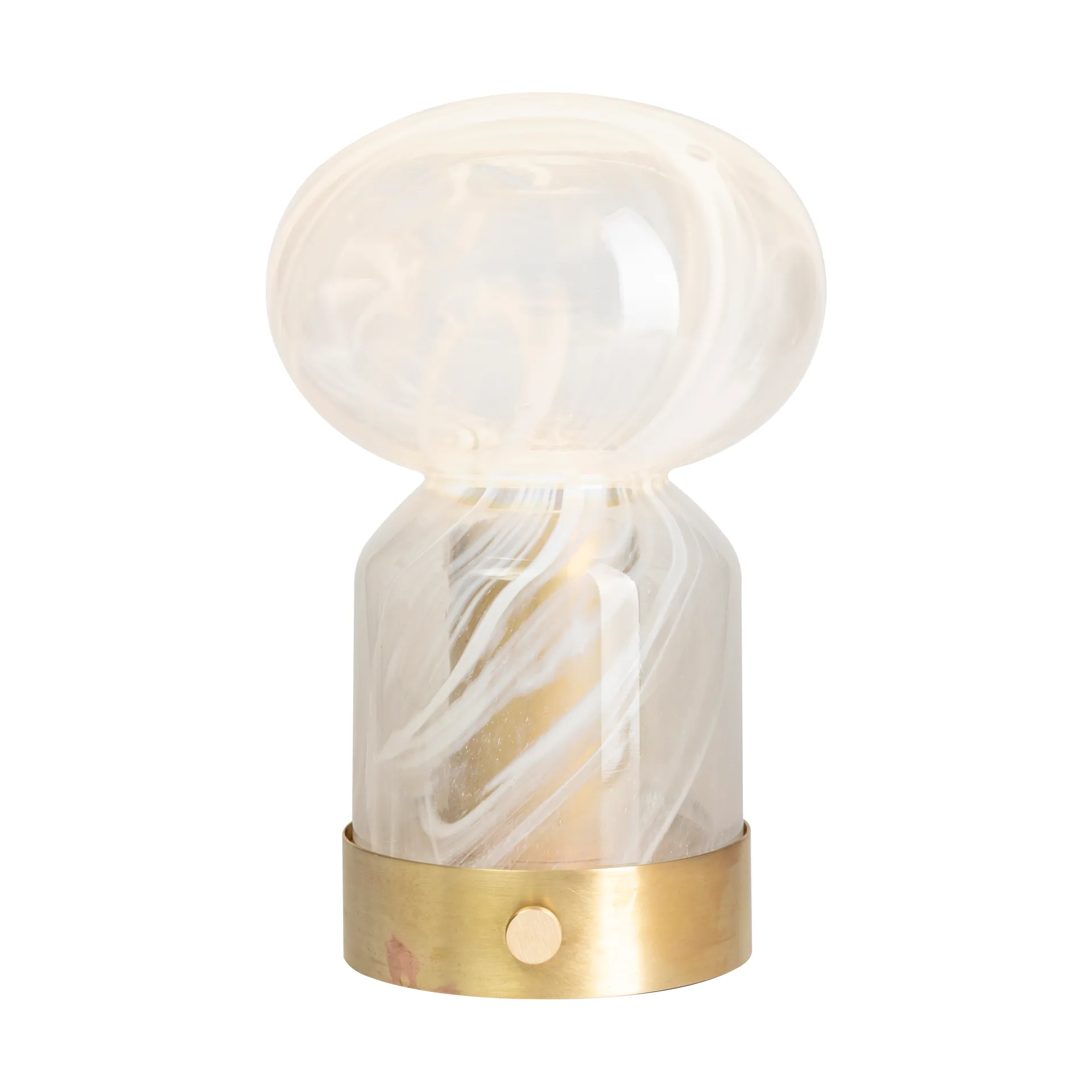 Essence Cloudy portable table lamp, Brass-glass Örsjö Belysning
