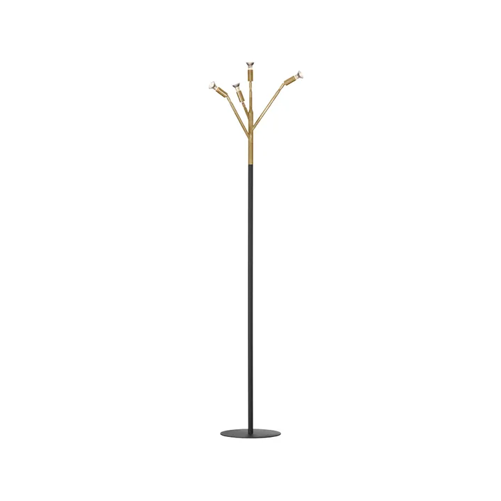 Kvist 4 floor lamp - Brass-black - Örsjö Belysning