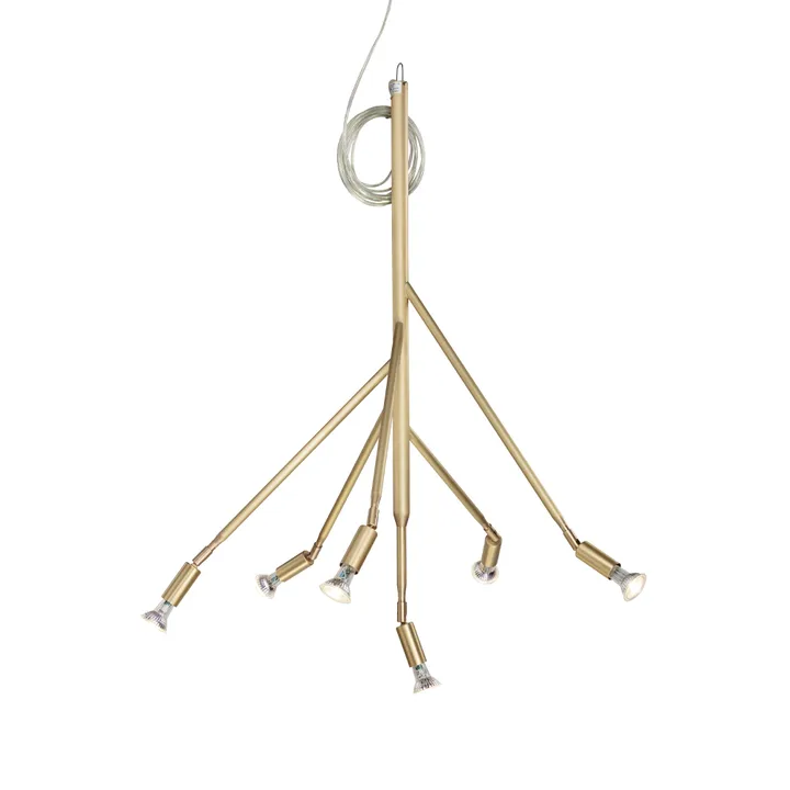Kvist 6 pendant lamp - Brushed brass - Örsjö Belysning