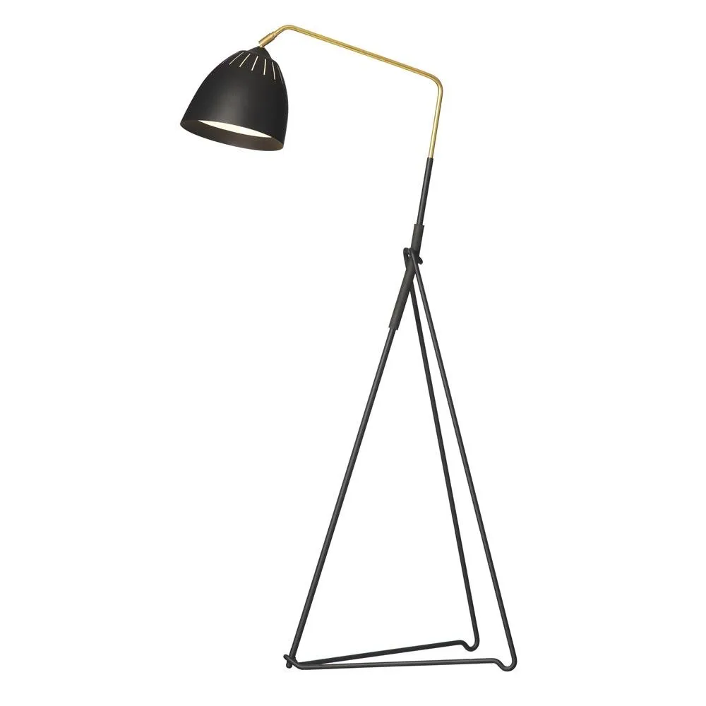 Lean floor lamp, Black Örsjö Belysning