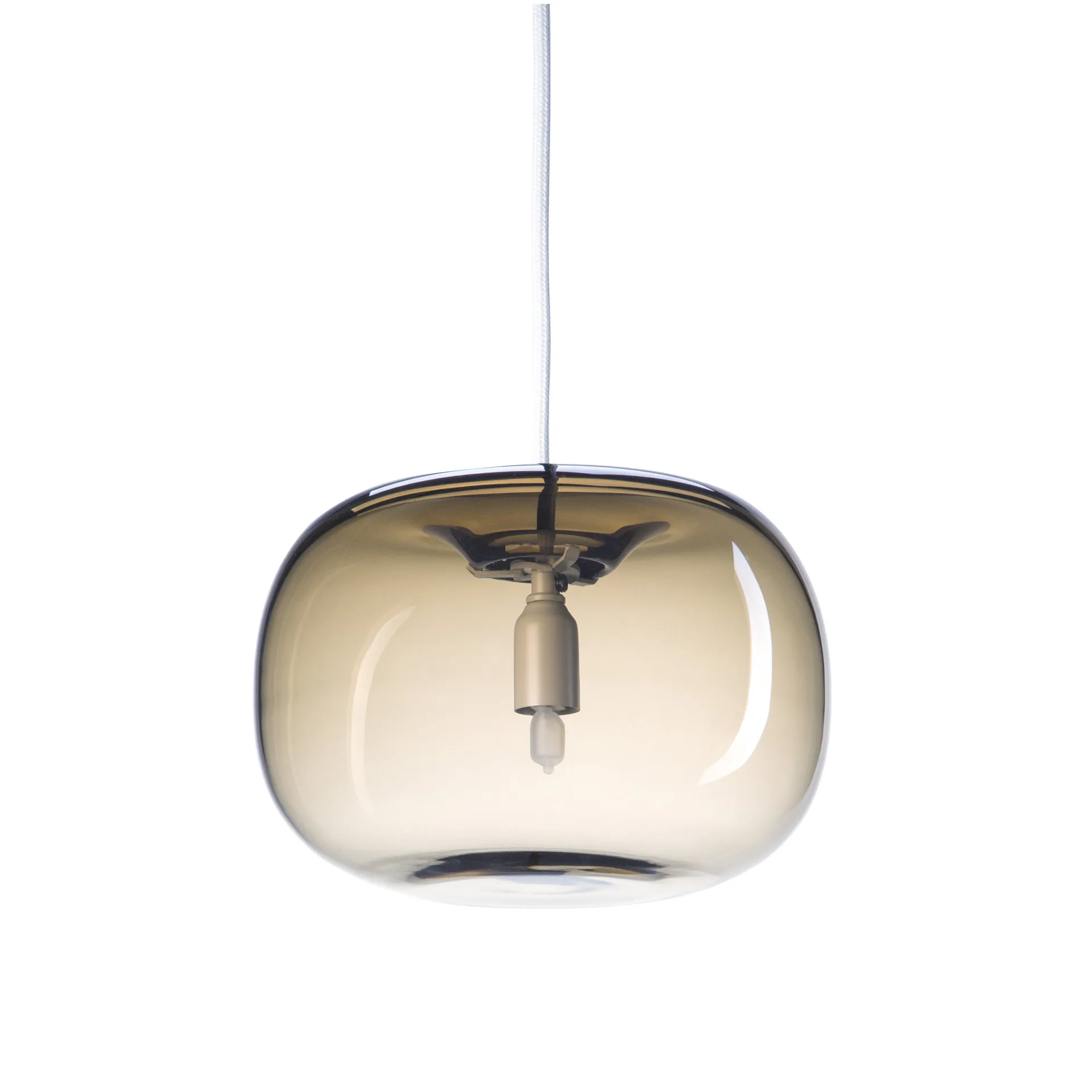 Pebble pendant plump, warm grey-glass Örsjö Belysning