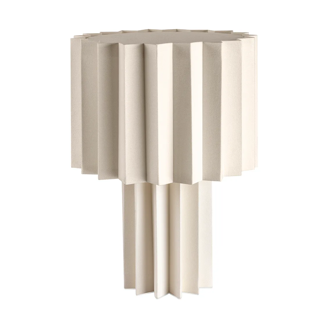 Plissé table lamp textile, White Örsjö Belysning