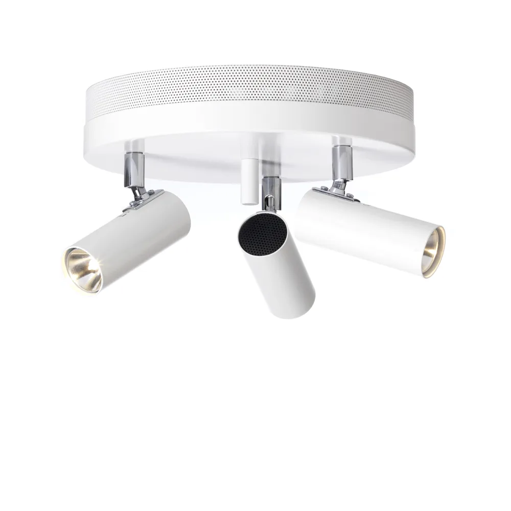 Puck ceiling lamp, White, 3-lamp Örsjö Belysning