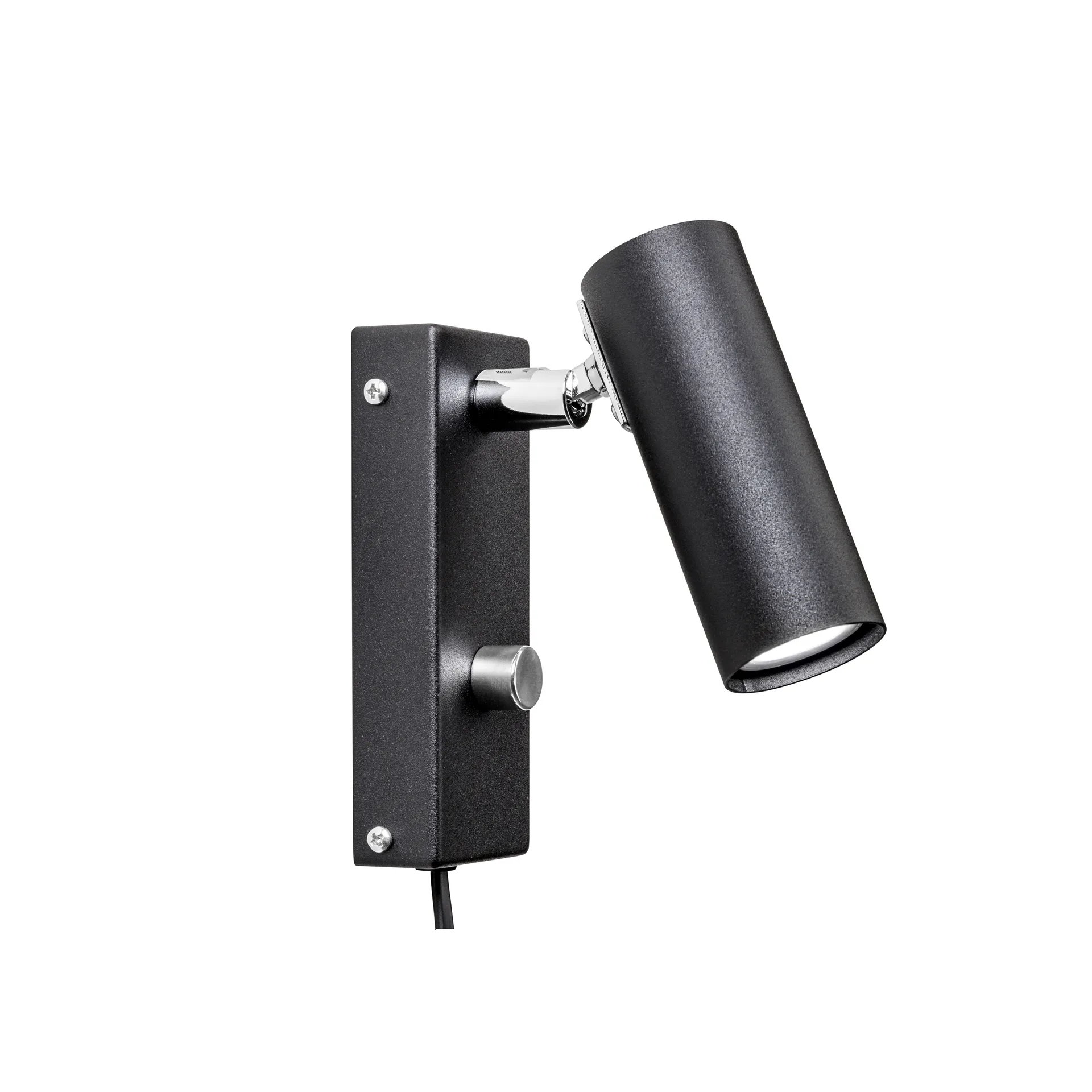Puck reading lamp, Black structure Örsjö Belysning