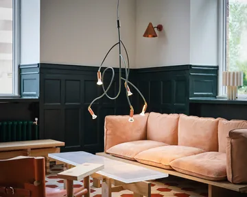 Ranka 5 ceiling lamp - Olive green - Örsjö Belysning