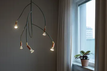 Ranka 5 ceiling lamp - Olive green - Örsjö Belysning