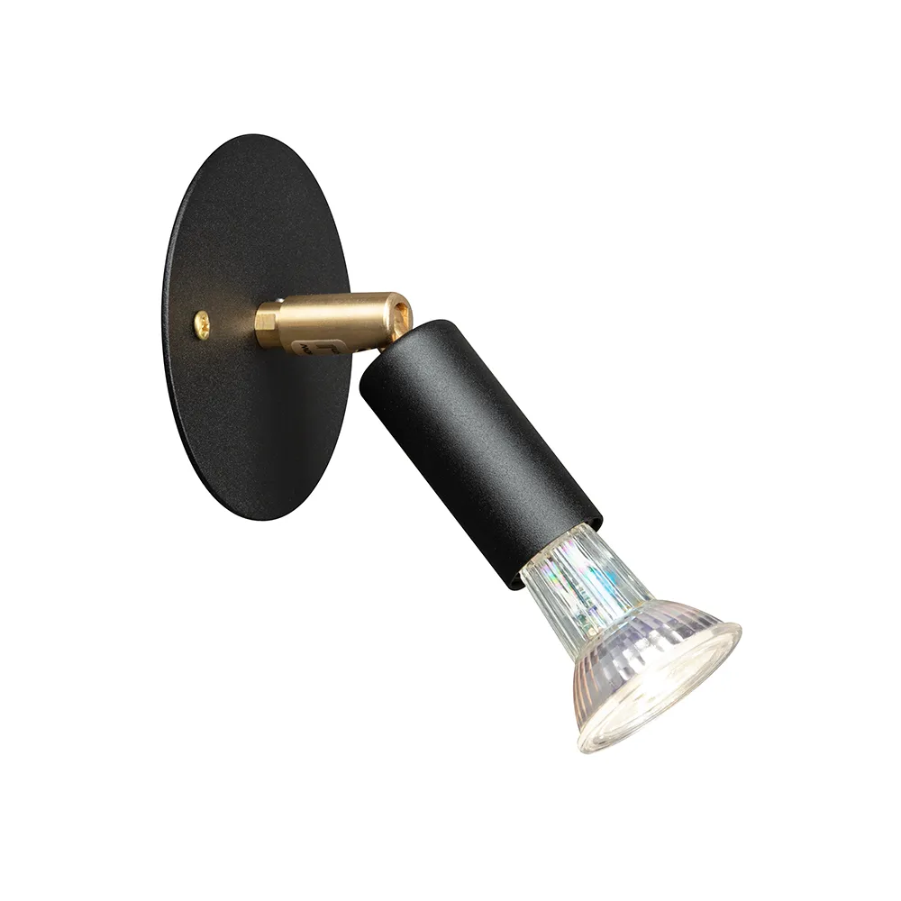 Star 1 Wall lamp/Ceiling lamp, Black, fixed mounting Örsjö Belysning