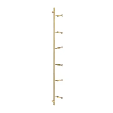 Star 6 wall and ceiling lamp - Raw brass - Örsjö Belysning