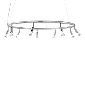 Star 9 round lamp Ø100 cm - nickel-plated brass - Örsjö Belysning