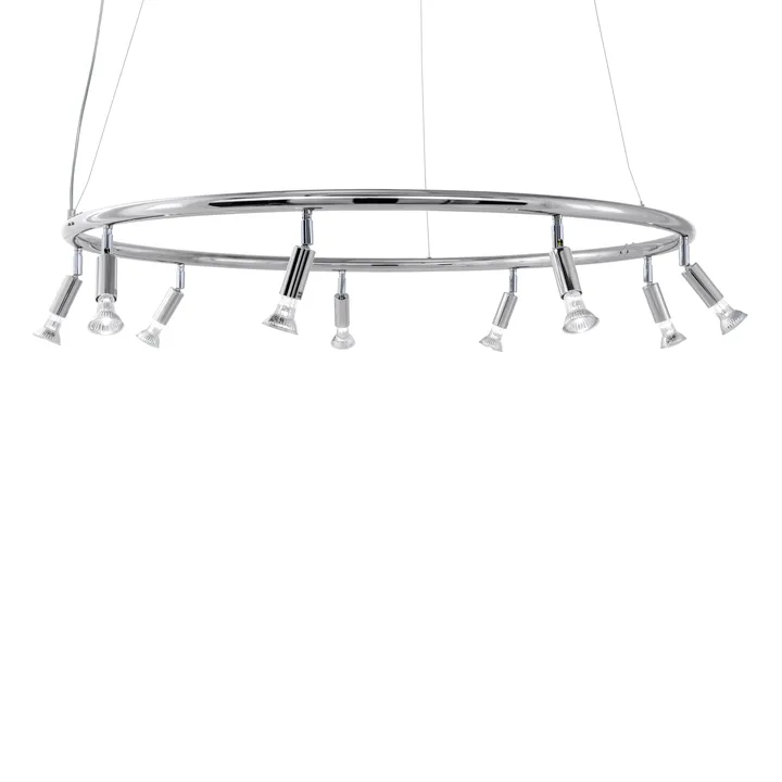 Star 9 round lamp Ø100 cm - nickel-plated brass - Örsjö Belysning