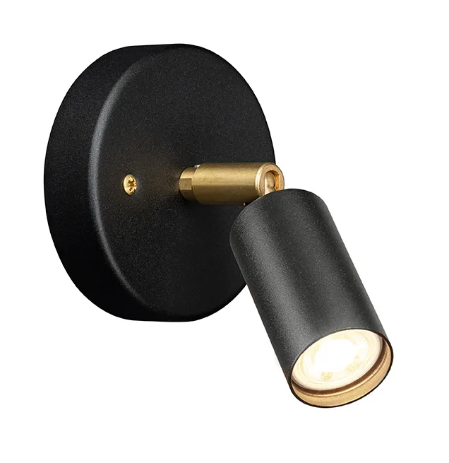 Starlight 1 ceiling/wall lamp fixed mount - Black textured lacquer RAL 9005 - Örsjö Belysning